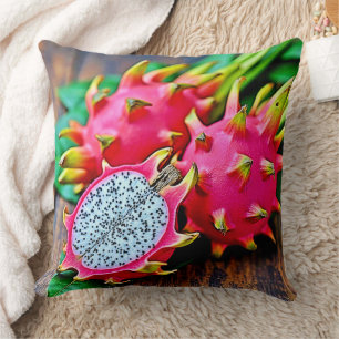 Coussin Vibrant Dragon Fruit Beauté Design