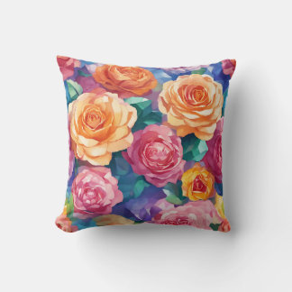 Coussin "Vibrant plaisir Rose : design d'oreiller à lancer