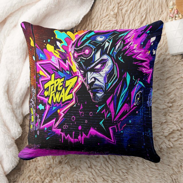 Coussin Vibrant Street Art (Couverture)