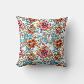 Coussin Vibrant Vintage broderie Motif (Recto)
