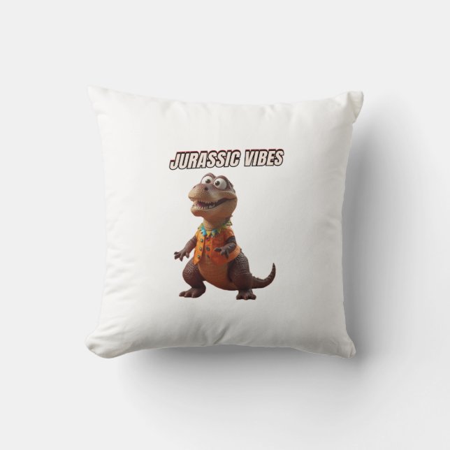 Coussin Vibrations Jurassiques (Recto)