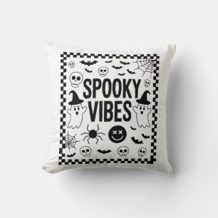 Coussin Vibrations Sombres Rétro Halloween