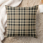 Coussin Vichy Brun Noir Classique (Couverture)