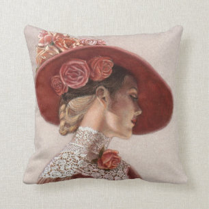 Coussin victorien élégant de Madame Art Floral