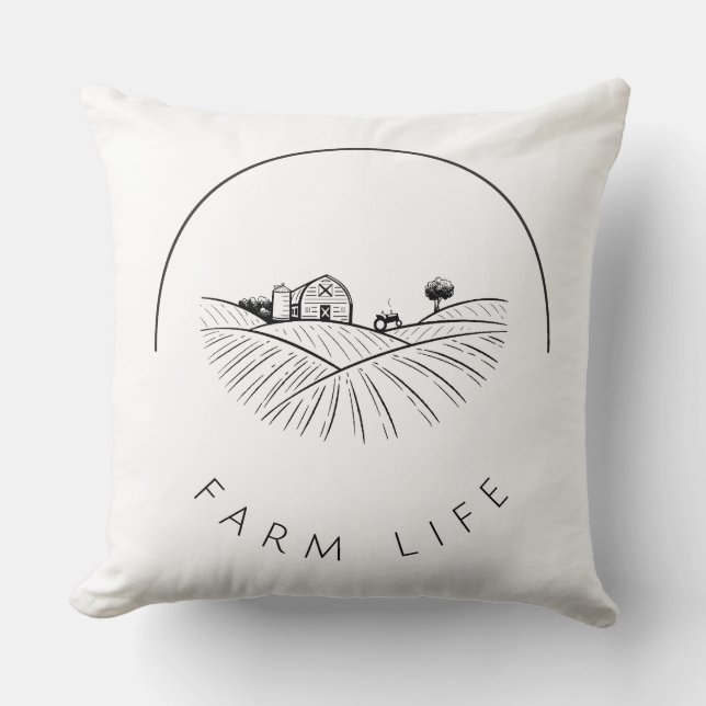 Coussin Vie à la ferme (Recto)