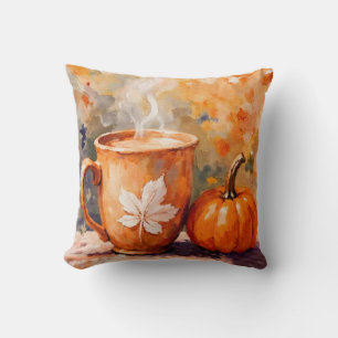 Coussin Vie citrouille épice