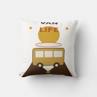 Coussin Vie dans un Van Rétro Fourgon Aménagé, Aventure Su