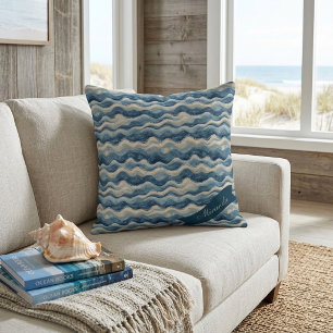 Coussin Vie océanique à marée basse Maison de plage côtièr