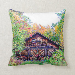 Coussin Vieille grange en automne