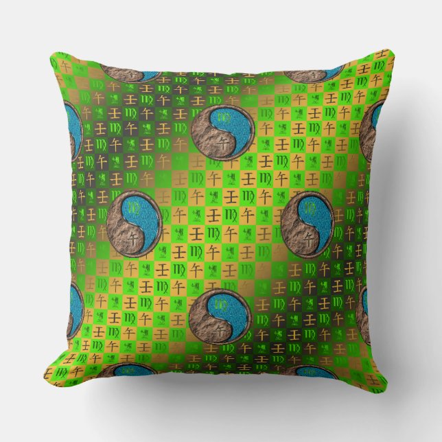 Coussin Vierge & Cheval d'eau (Recto)