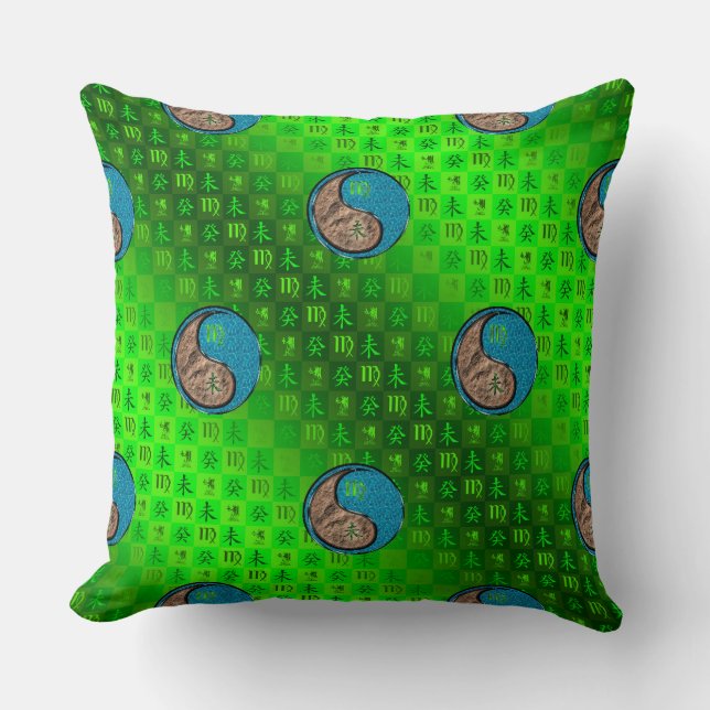 Coussin Vierge & Chèvre d'eau (Recto)