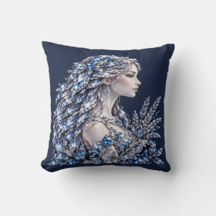 Coussin Vierge Crystal Silver Luxury Collection