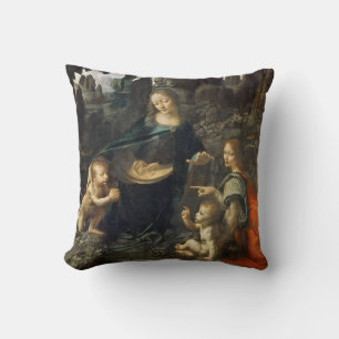 Coussin Vierge des Rochers, Léonard de Vinci