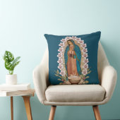 Coussin Vierge Guadalupe Catholique Noël bébé Jésus (Chaise)