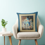 Coussin Vierge Madonna Mary avec des anges de Jésus (Chaise)