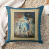 Coussin Vierge Madonna Mary avec des anges de Jésus (Couverture)