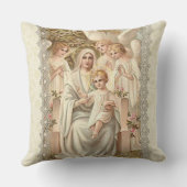 COUSSIN "VIERGE MARIE AVEC DES ANGES ET BÉBÉ JÉSUS (Verso)