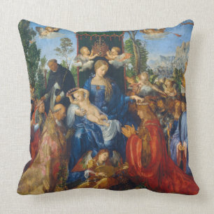 Coussin Vierge Marie Bébé Jésus Saints Anges Art religieux