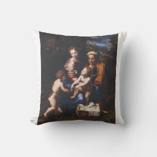 Coussin Vierge Marie et Enfant avec Jean-Baptiste