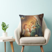 Coussin Vierge Marie Noël avec l'enfant et l'ange du (Chaise)