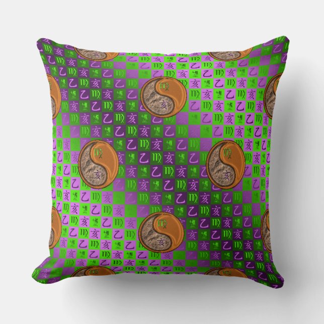Coussin Vierge & Sanglier de Bois (Recto)