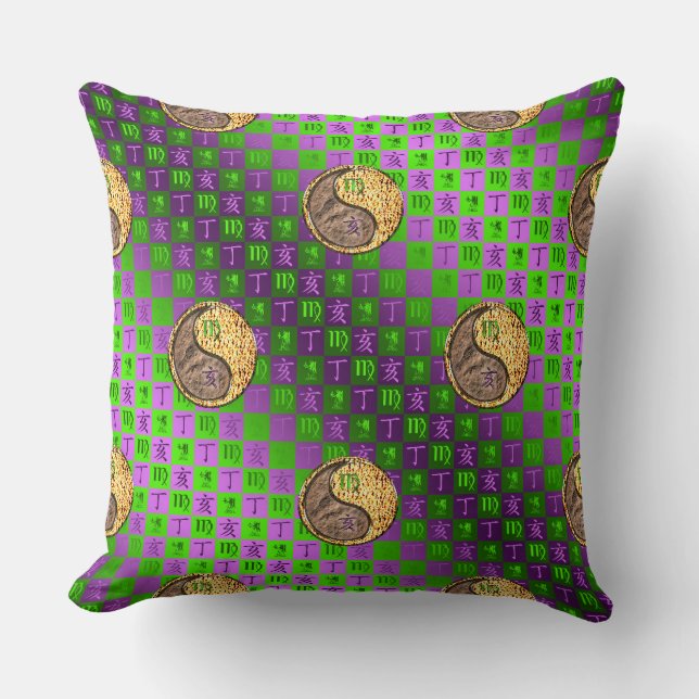 Coussin Vierge & Sanglier de Feu (Recto)