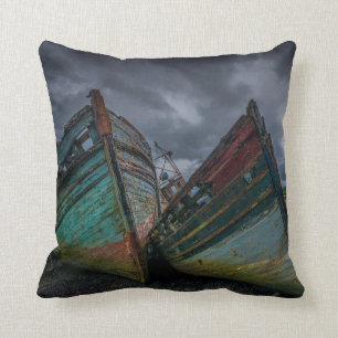 Coussin Vieux bateaux de pêche
