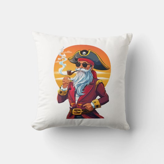Coussin Vieux capitaine pirate (Recto)