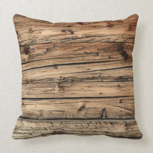 Coussin Vieux carreau d'arrière - plan de texture en bois