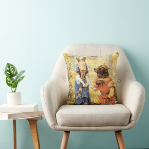 Coussin Vieux Conte de Fées, La Belle et la Bête