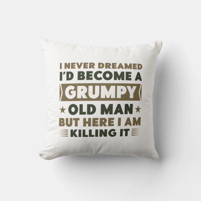 Coussin Vieux grincheux (Recto)