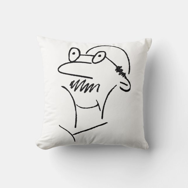 Coussin Vieux homme Hilarious et drôle (Recto)