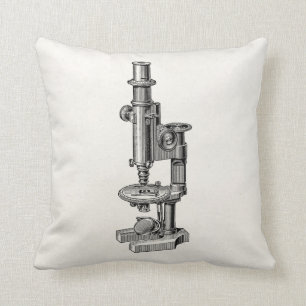 Coussin Vieux microscope antique de la Science de