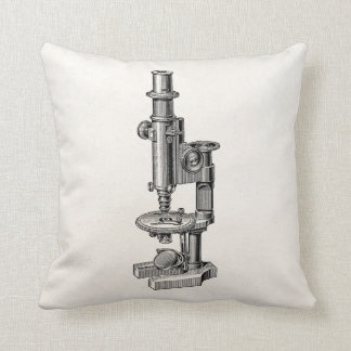 Coussin Vieux microscope antique de la Science de