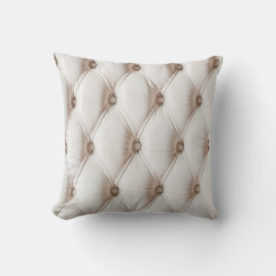 Coussin Vieux rose : texture classique en cuir.