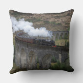 Coussin Vieux train de vapeur sur le viaduc de Glenfinnan (Verso)