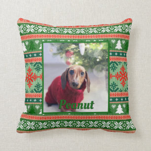 Coussin Vilaine marionnette photo Knit de Noël