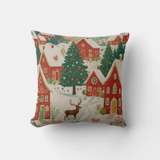 Coussin Village de Noël