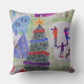 Coussin Village de Noël Jeu (Verso)