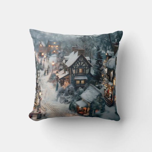 Coussin Village d'hiver (Recto)