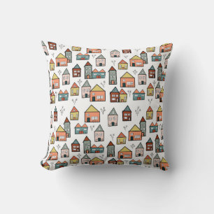 Coussin village vintage