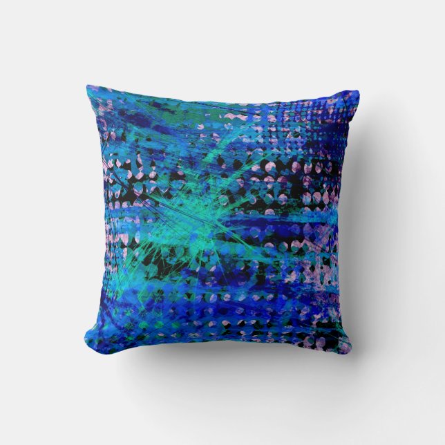 Coussin Ville bleue (Recto)