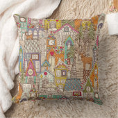 Coussin ville en pain d'épices vintage (Couverture)