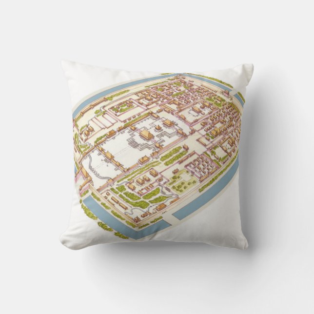 Coussin Ville Pékin de Forbbiden (Recto)