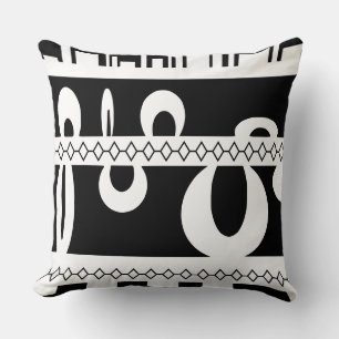 Coussin Ville Silhouette rivière diamant abstrait
