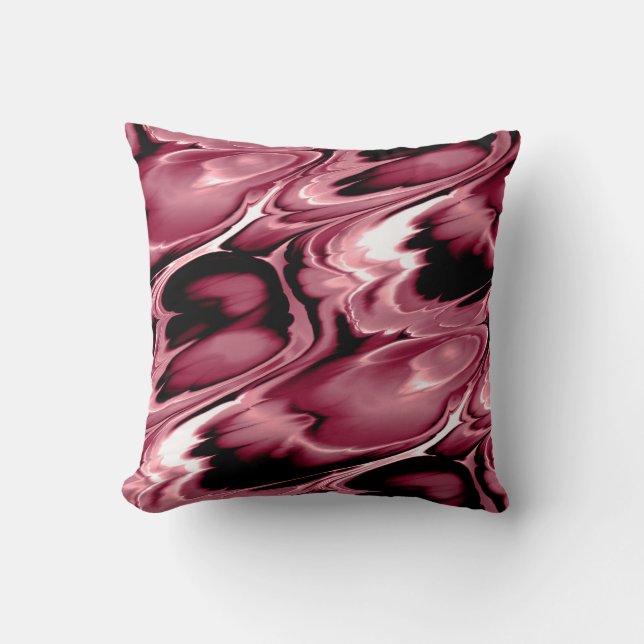 Coussin Vin de Bourgogne Moderne Élégant Abstrait (Recto)