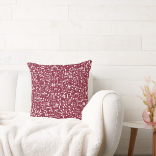 Coussin Vin de Bourgogne riche avec des notes de musique b