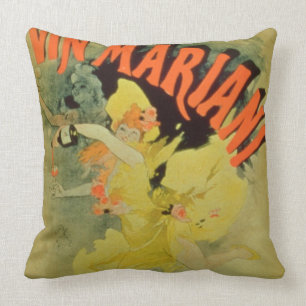 Coussin Vin de Mariani de publicité par affichage ',