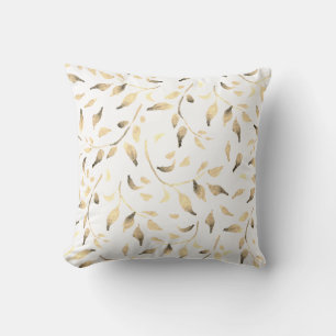 Coussin Vin de Noël Golden Rustic Vintage Élégant