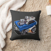 Coussin Vince Crain bleu PLEIN CHARGE 1968 muscle (Couverture)